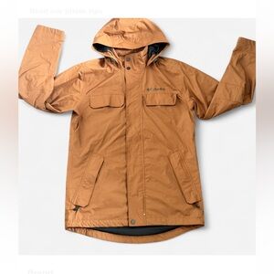 Columbia Men's Brown Raincoat with Hood